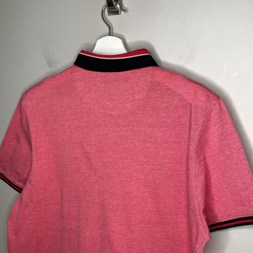 Ted Baker Heathered Red Polo Shirt - Picture 8 of 10